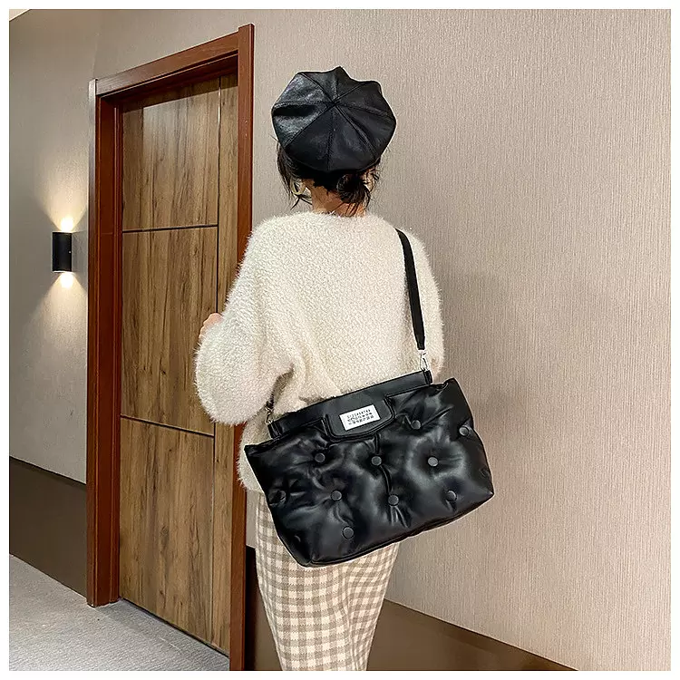 come4buy.com-Stylish Space Padded Pillow Shoulder Bags