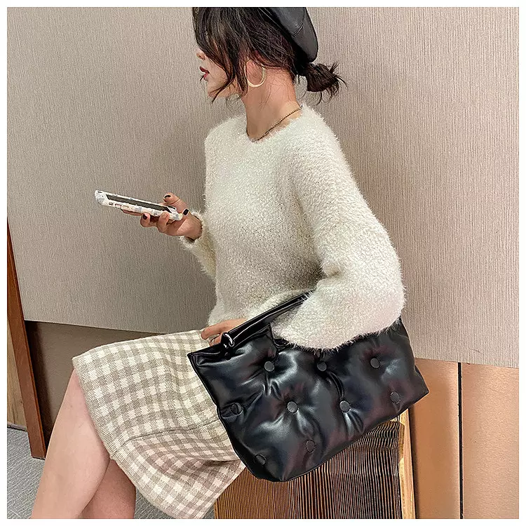 come4buy.com-Stylish Space Padded Pillow Shoulder Bags