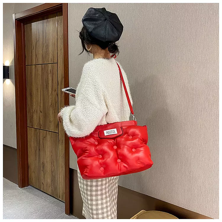 come4buy.com-Stylish Space Padded Pillow Shoulder Bags