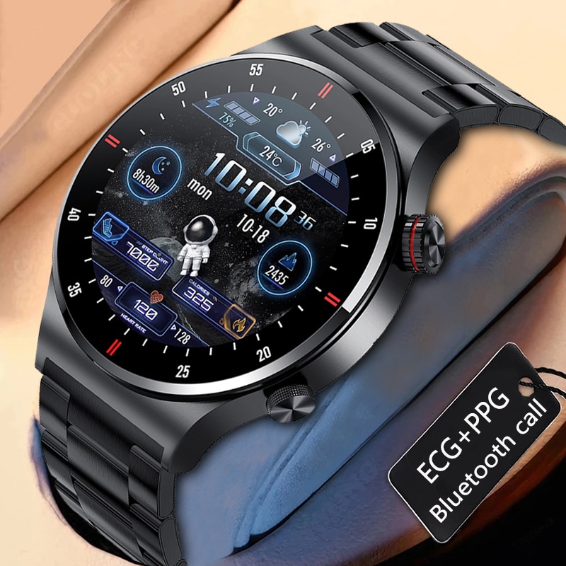 2022 New Bluetooth Call Men Sports Fitness Tracker Waterproof Smartwatch Large HD screen Smart Watch (ECG+PPG Bluetooth call)