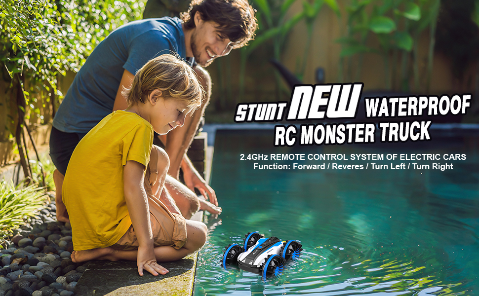 Waterproof RC Monster Truck Stunt Car