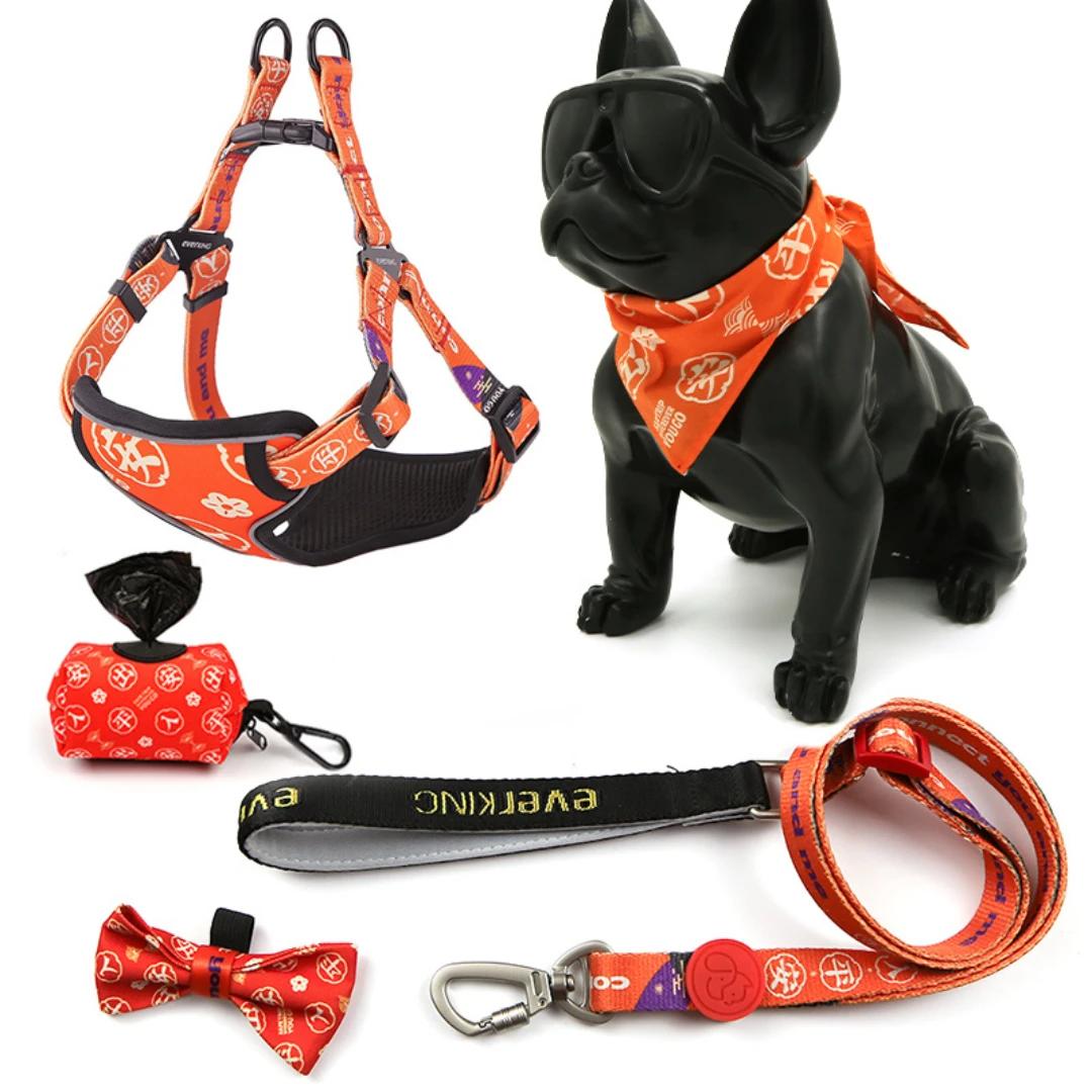 Detachable one-to-three traction rope-boveypets