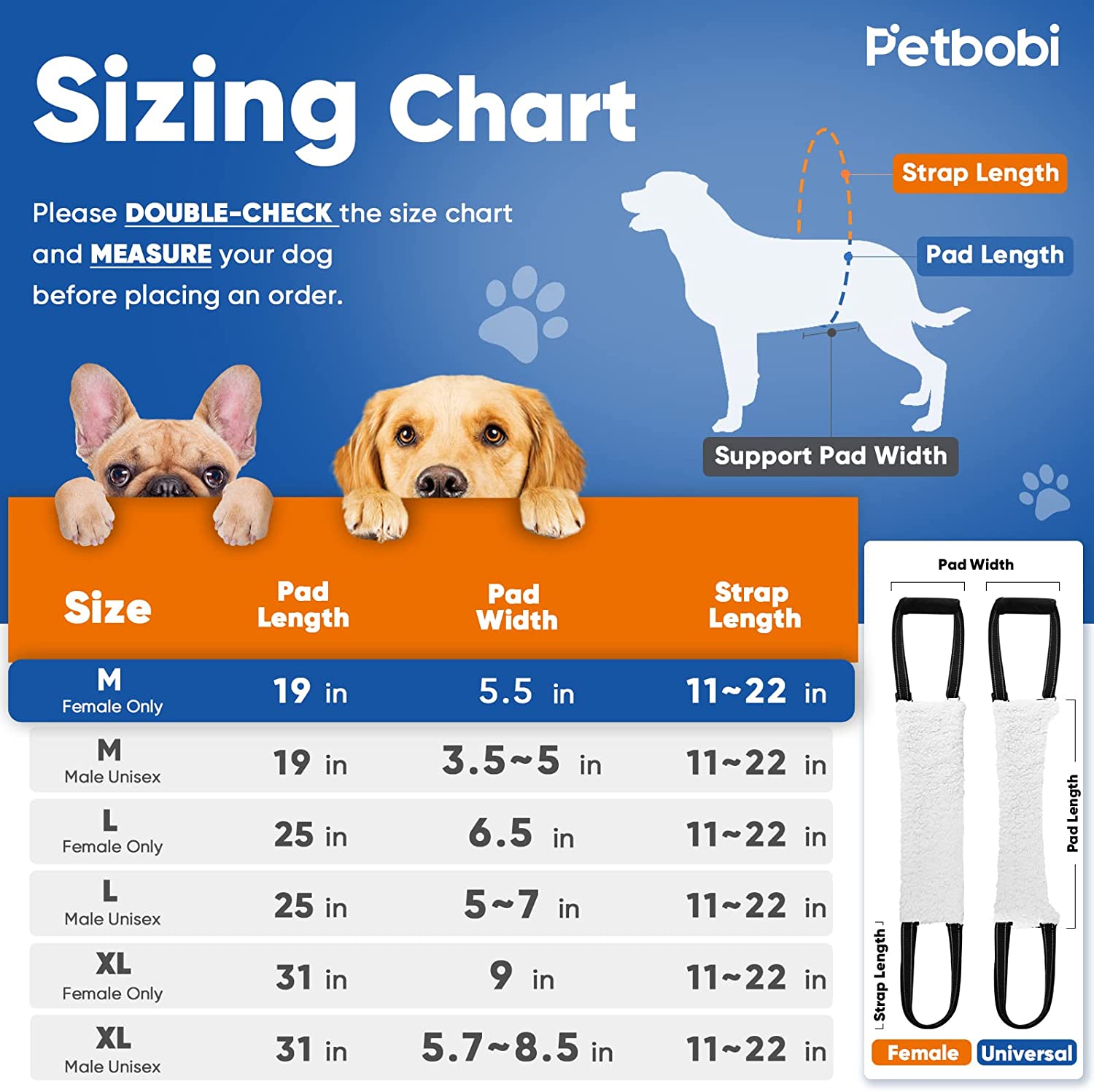 Dog Lift Harness for Hind Led Support