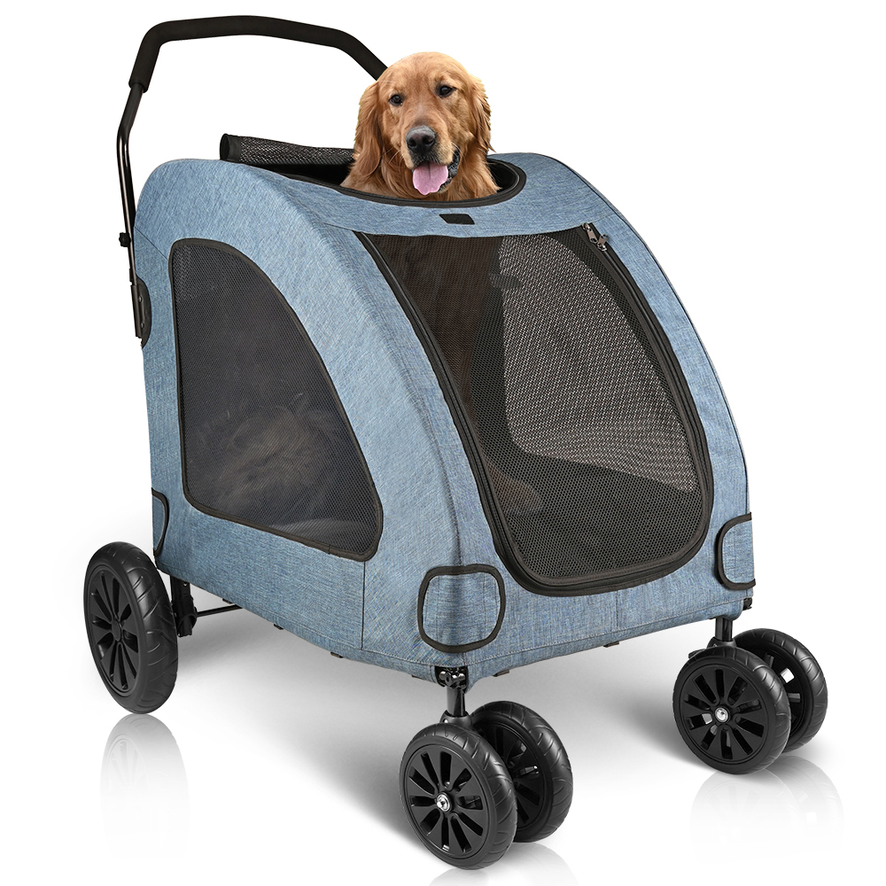 Dog Stroller for Large Dogs - Blue