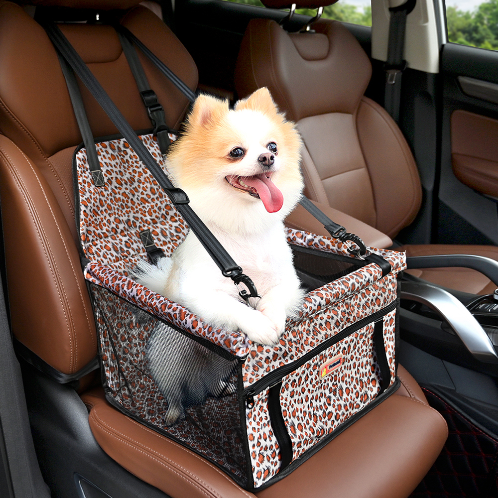 Pet Car Booster Seat - Leopard Print
