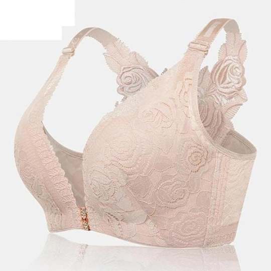 ⚡BUY 1 GET 2💖Rose Embroidery Front Closure Wirefree Bra