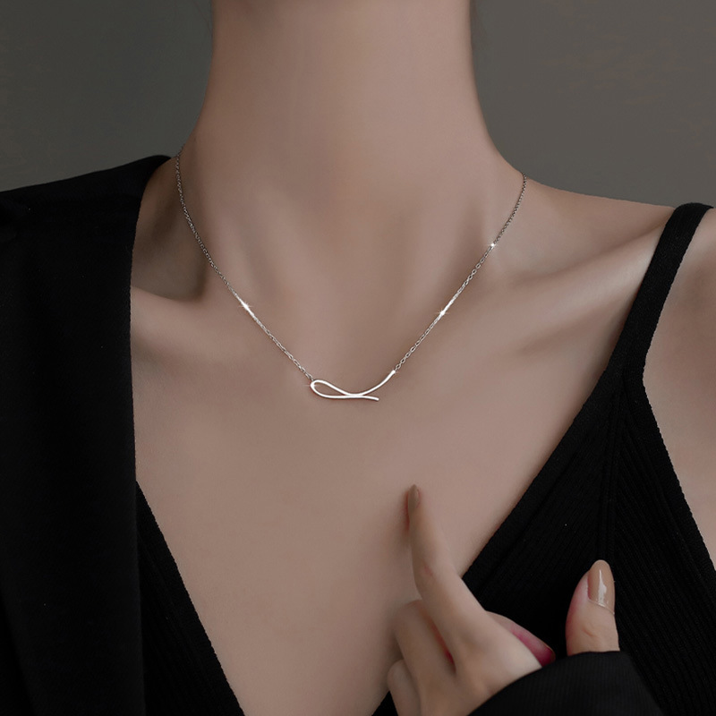 925 Sterling Silver Pendant  Necklace Casual Geometric Birthday