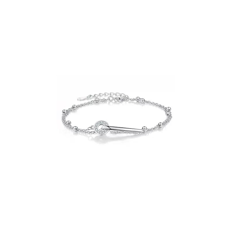 S925  Silver Fashion Layered Bracelet for Girls