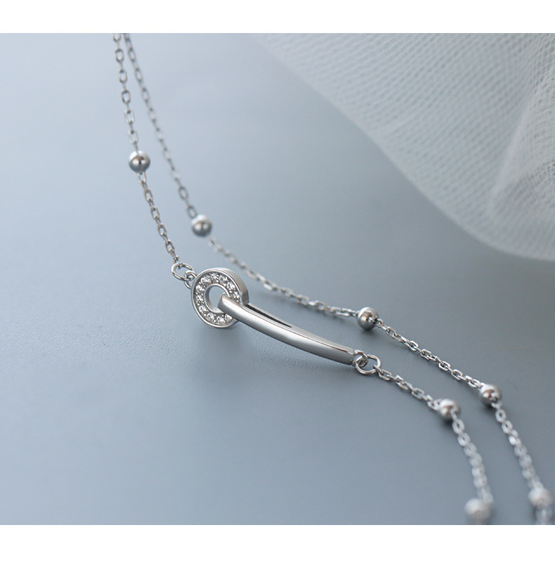 S925  Silver Fashion Layered Bracelet for Girls