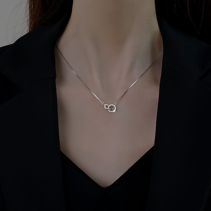 925 Sterling Silver Pendant Necklace Casual Daily