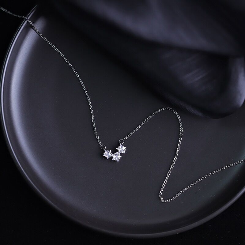 S925 Sterling Silver Necklace with Cubic Zirconia Anniversary