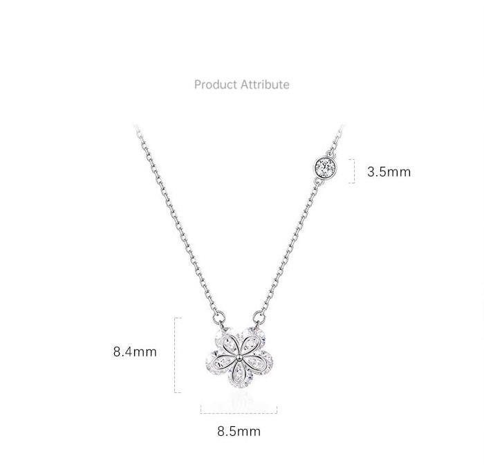 S925 Sterling Silver Pendant  Necklace Unique Casual Design