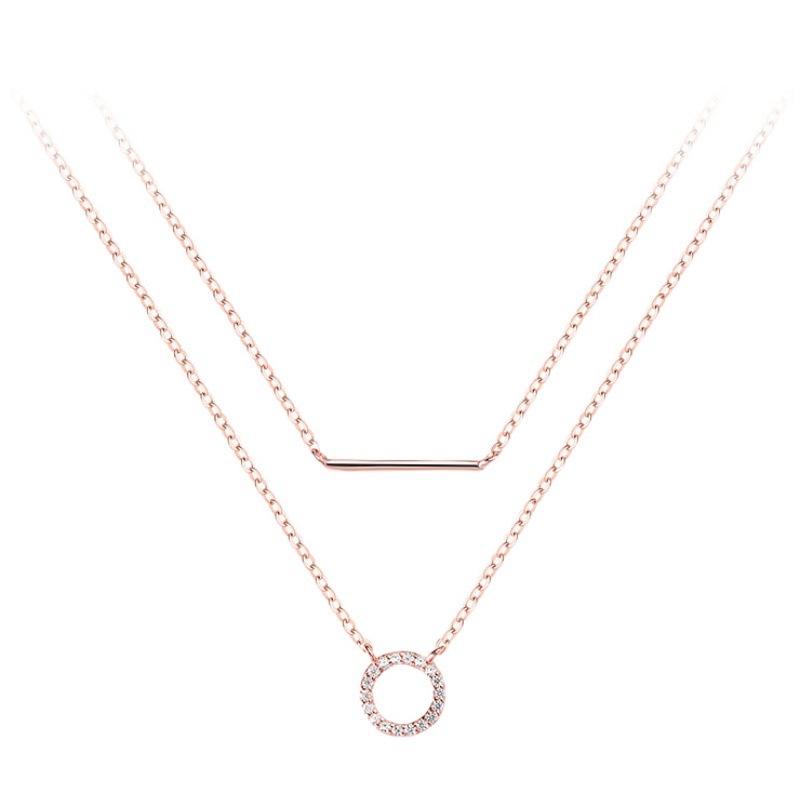 925 Sterling Silver Pendant Necklace Unique Casual Engagement Design