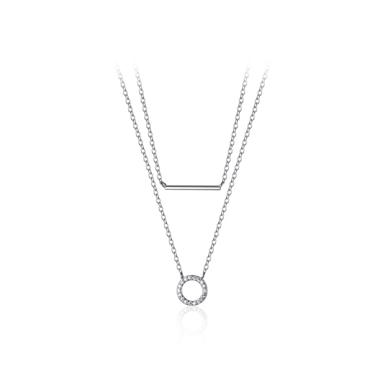 925 Sterling Silver Pendant  Necklace Unique Casual Engagement Design