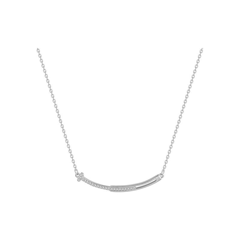 925 Sterling Silver Pendant Necklace Unique Casual Engagement Design