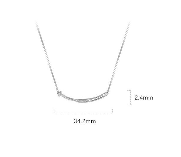 925 Sterling Silver Pendant Necklace Unique Casual Engagement Design