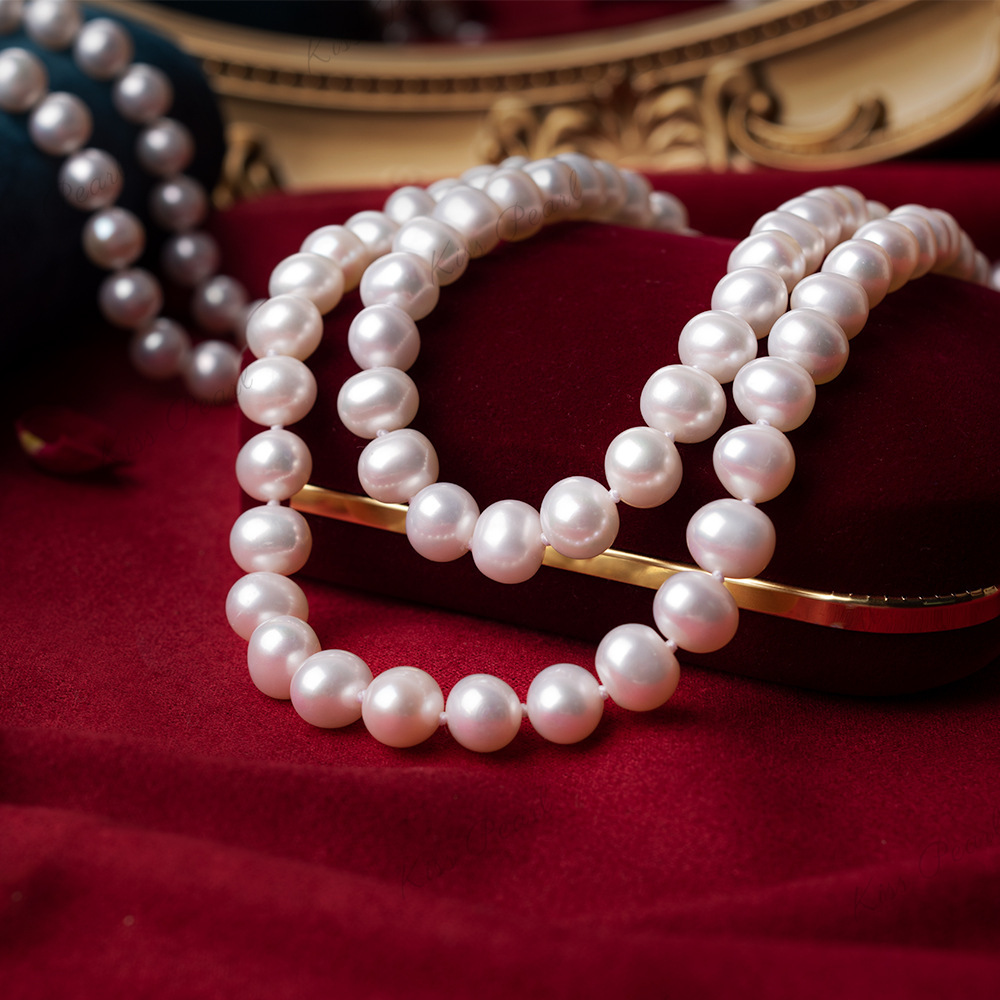 Freshwater Pearl Necklace Near Round Pearl Necklace For Women