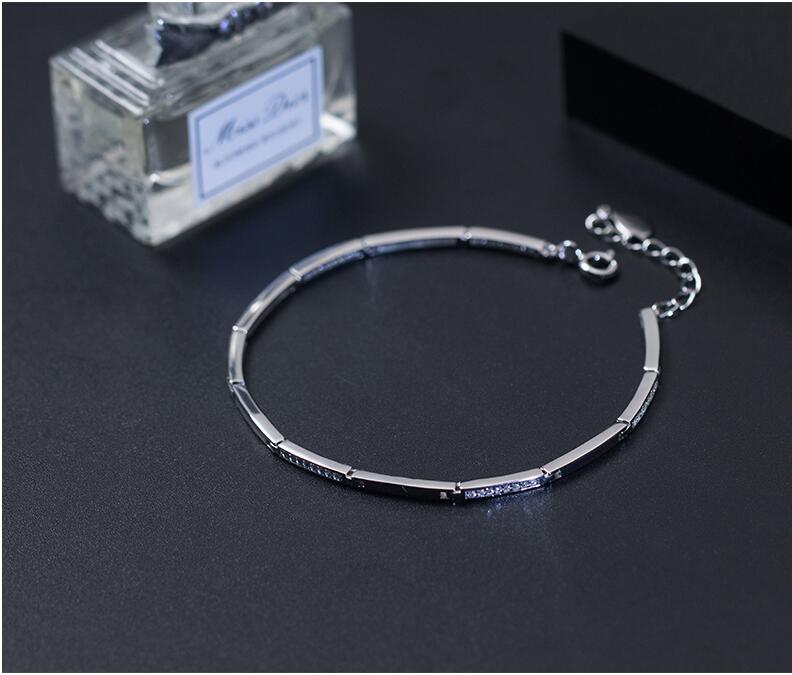 Fashion 925 Sterling Silver Bracelet for Woment Casual Style