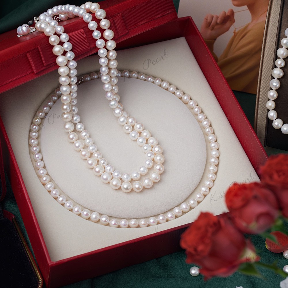 Freshwater Pearl Necklace Near Round Pearl Necklace For Women