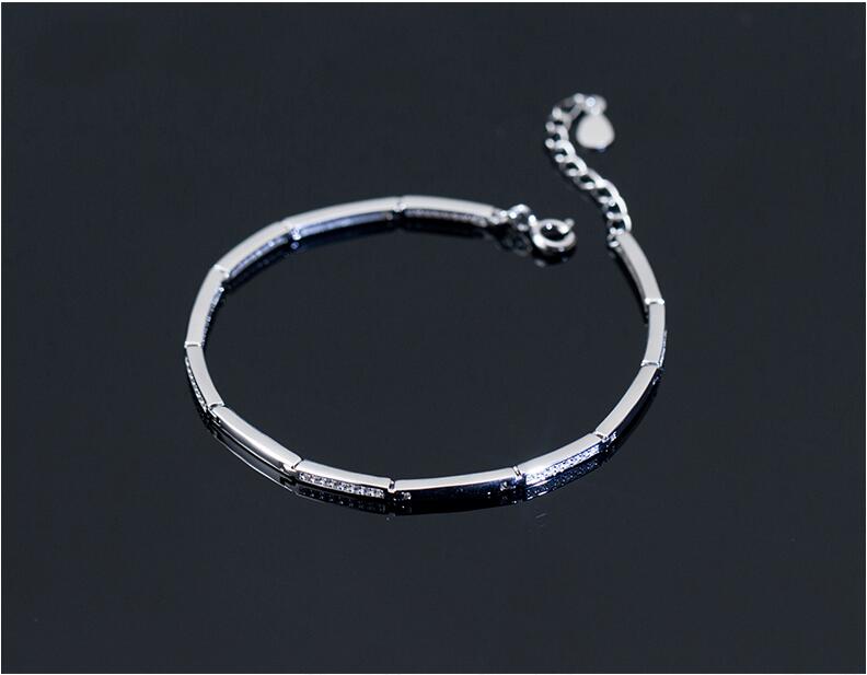 Fashion 925 Sterling Silver Bracelet for Woment Casual Style
