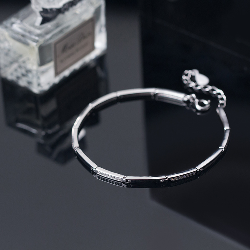Fashion 925 Sterling Silver Bracelet for Woment Casual Style