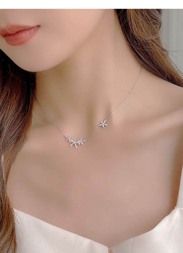 925 Sterling Silver Pendant Necklace Unique Casual Flower Design