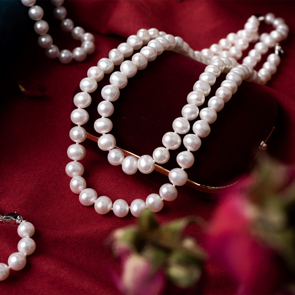 Freshwater Pearl Necklace Near Round Pearl Necklace For Women