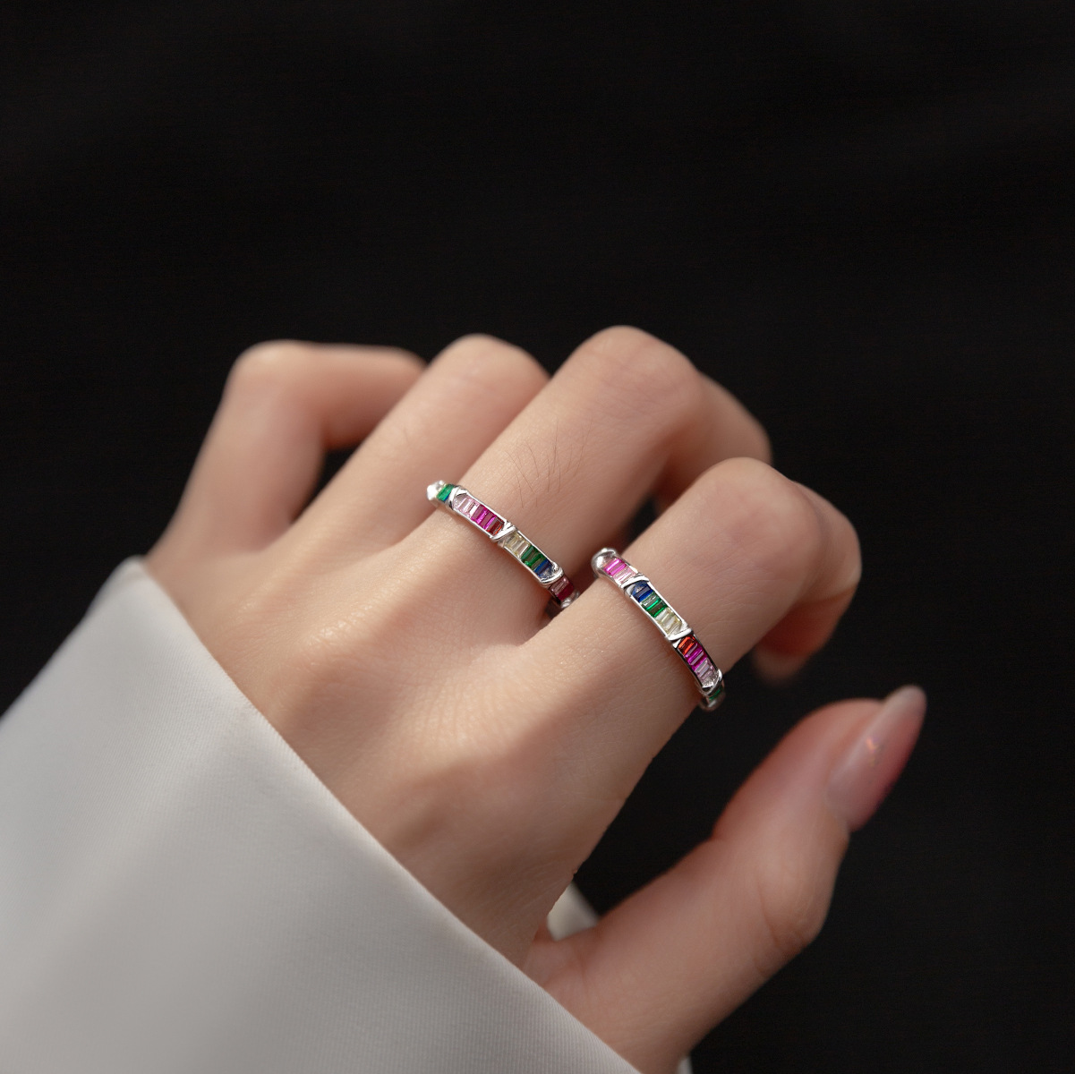 925 Sterling Silver Ring with Zircon