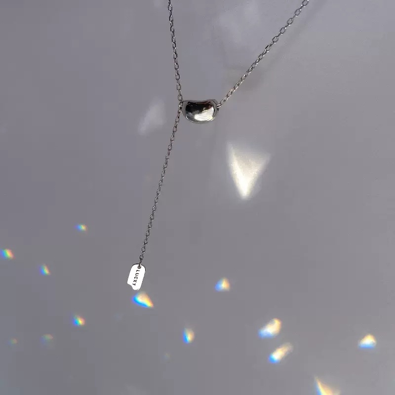 925 Sterling Silver Drop Pendant  Necklace Casual Daily