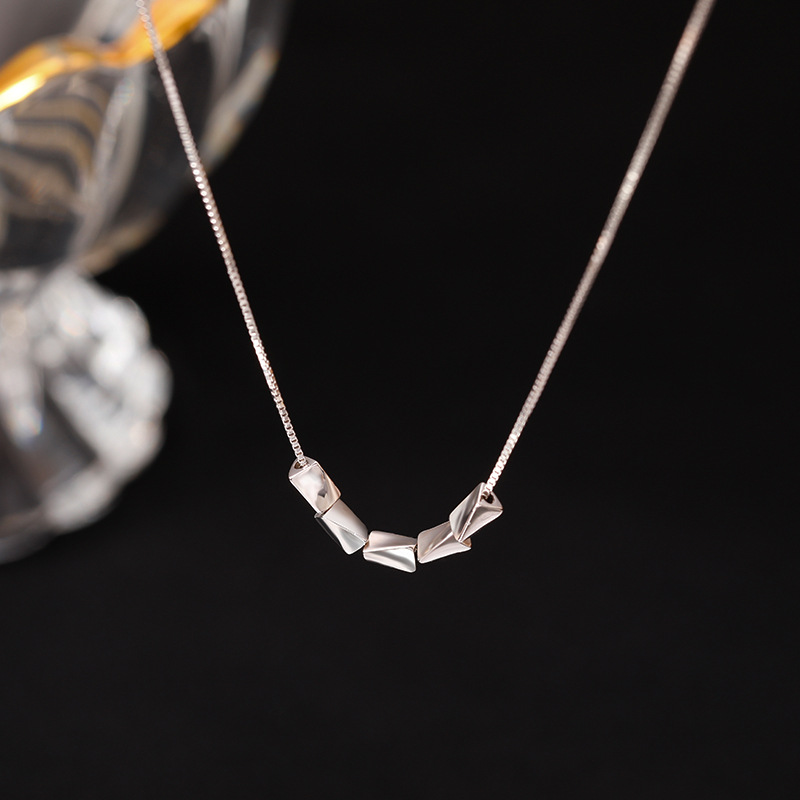925 Sterling Silver Pendant Necklace Unique Casual Engagement Design