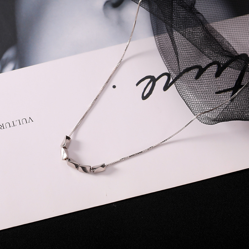 925 Sterling Silver Pendant Necklace Unique Casual Engagement Design