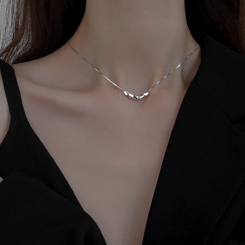 925 Sterling Silver Pendant  Necklace Unique Casual Engagement Design