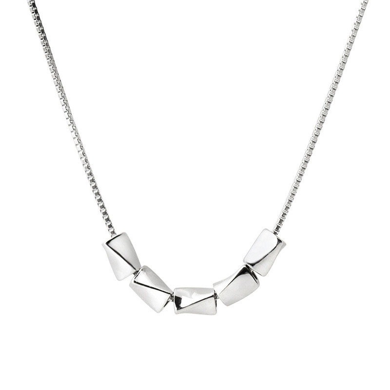 925 Sterling Silver Pendant Necklace Unique Casual Engagement Design
