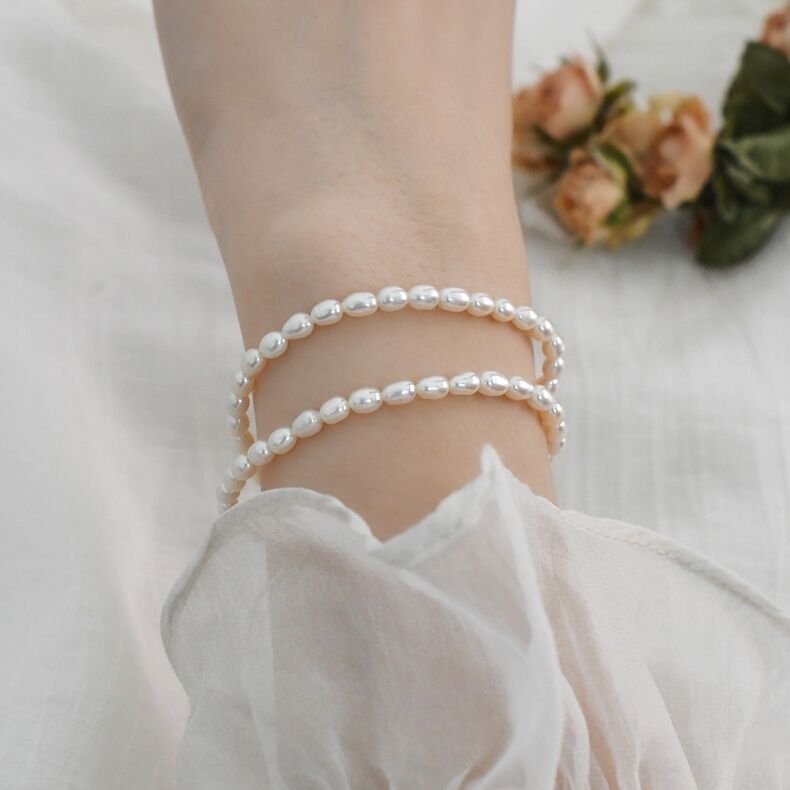 925 Sterling Silver Bracelet with Freshwater Pearl