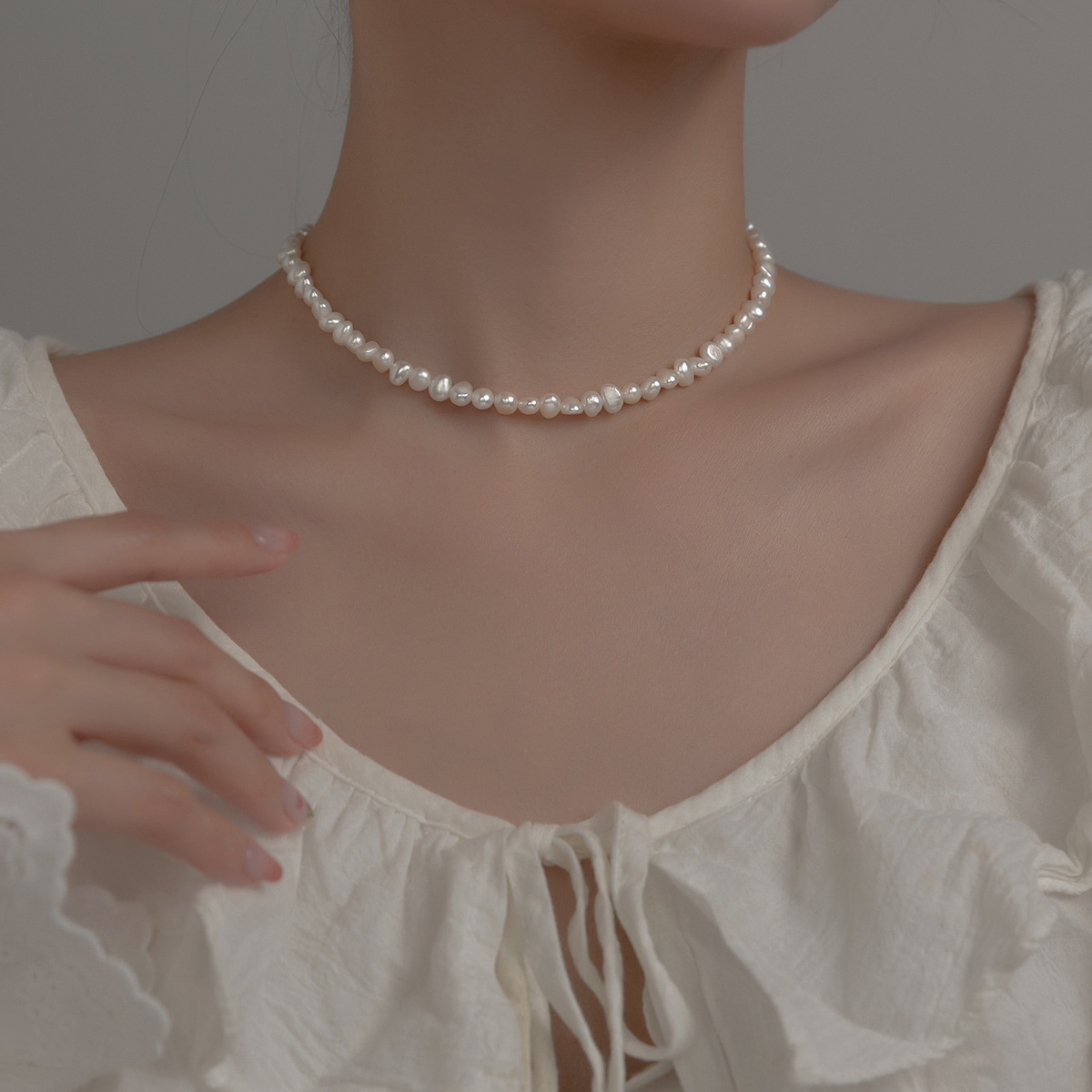 Freshwater Baroque Pearl Necklace for Women