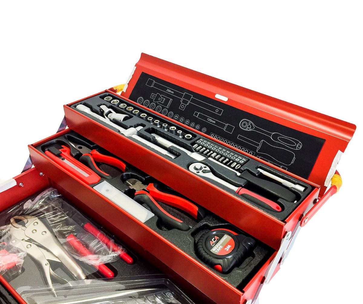 Tool Set - 92 Piece in Cantilever Tool Box