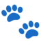 Paw Prints on Google Noto Color Emoji