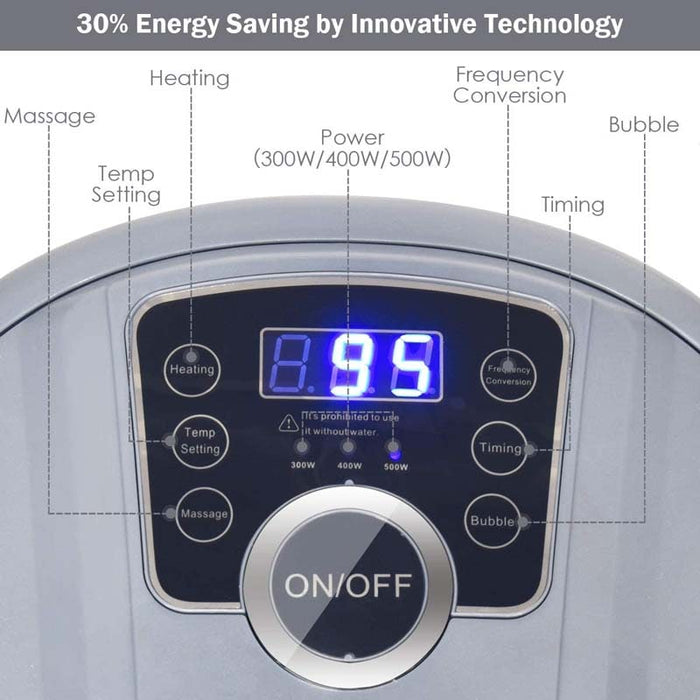 Eletriclife Portable Electric Foot Spa Bath Massager with Heat