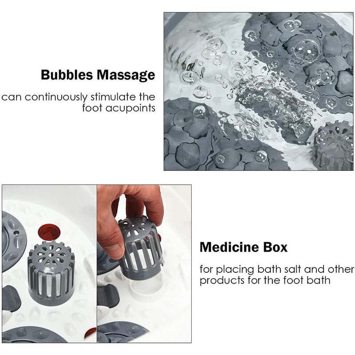 Eletriclife Portable Electric Foot Spa Bath Massager with Heat