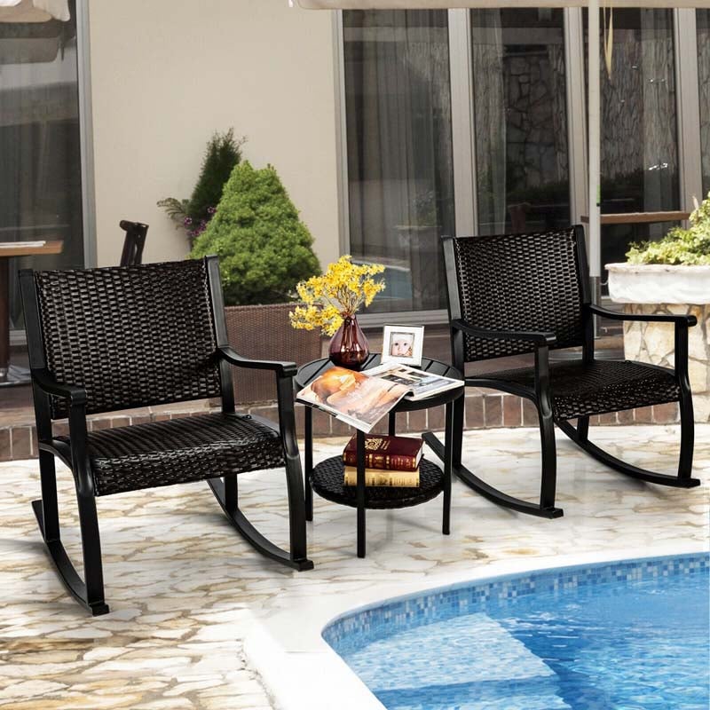 Patio rocking chair set - Patio Bistro Set - Bestoutdor.com