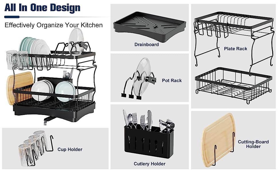 dish racks for kitchen counter