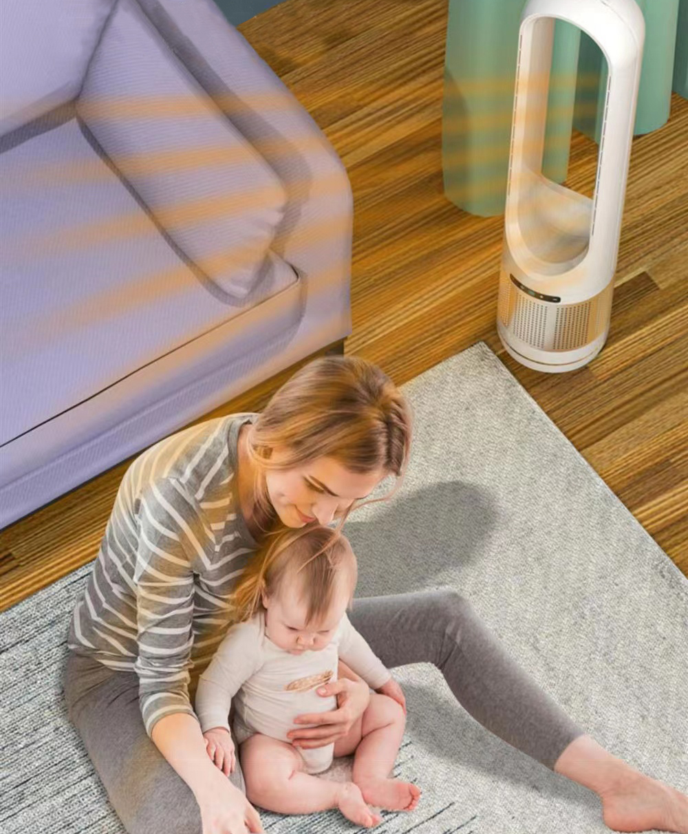 Purificateur D'Air 3-en-1 Airpurcare - Fonctions Purification, Ventilation Et Chauffage - Taille 18 Pouces - 2
