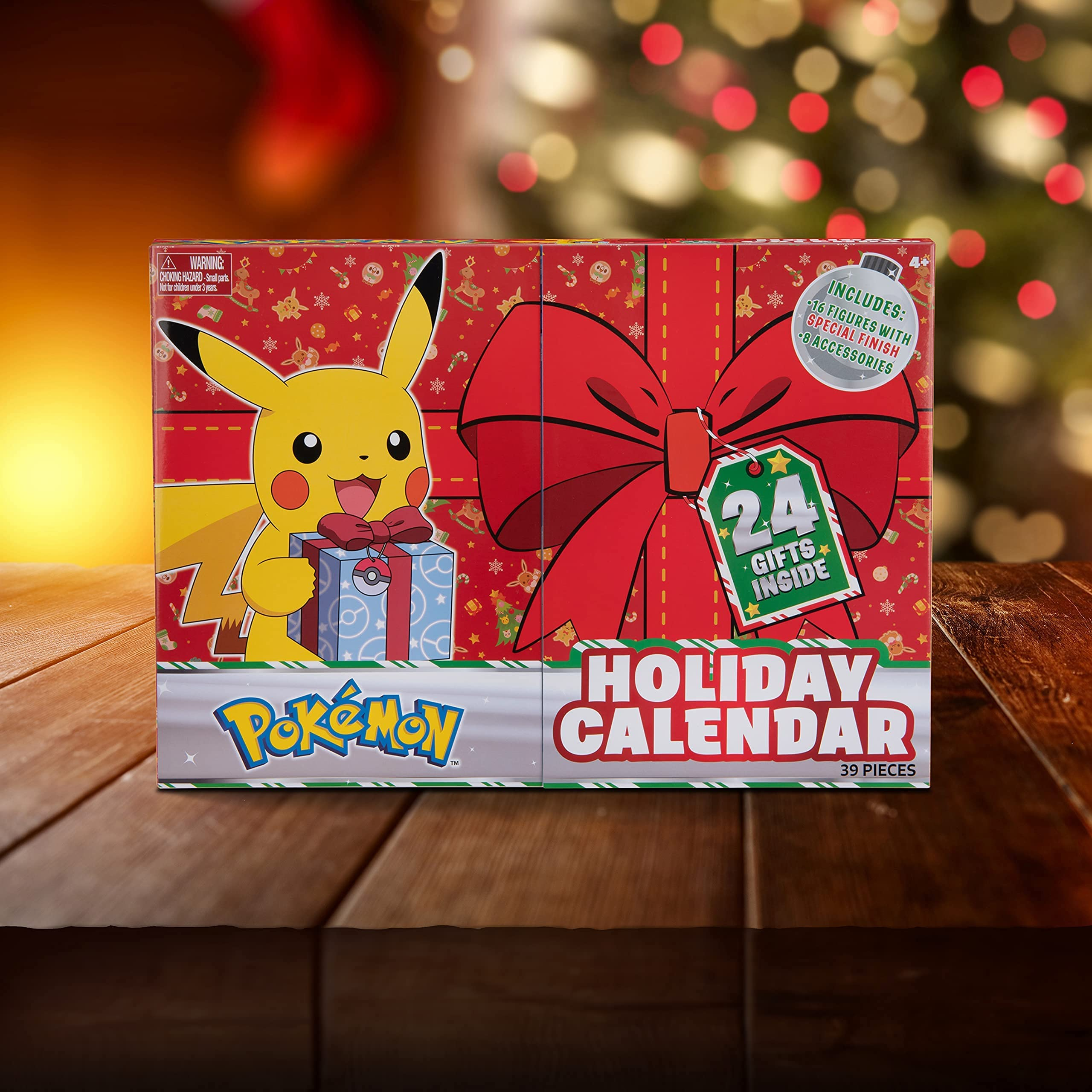  Pokémon Countdown Advent Calendar for Kids, 16 Piece Gift  Playset - Set Includes Special Finish Pikachu, Bulbasaur, Gengar and More -  11 Toy Character Figures & 5 Accessories - 4+ : Jazwares: Home & Kitchen