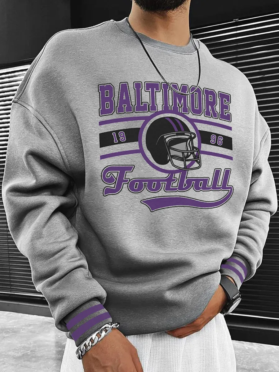 Baltimore Ravens Vintage Style Unisex Casual Sweatshirt
