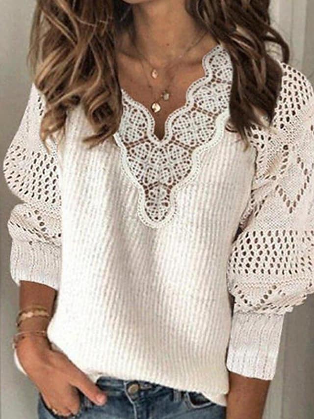 Women's Pullover Knitted Sweater