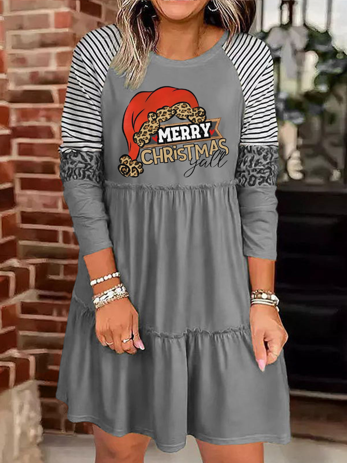 Merry Christmas Y'all Long Sleeve Dress