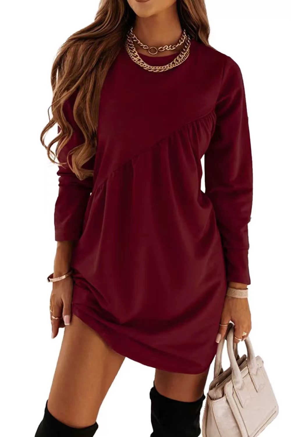 autumn and winter new long sleeve dress