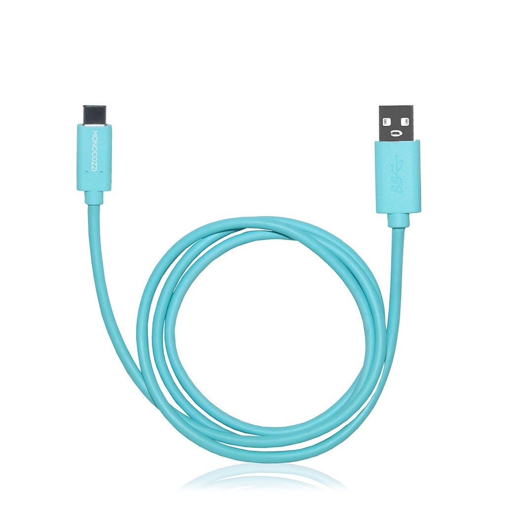 USB-C to USB 5Gbps Connect, Charge & Sync Cable (100cm) - Blue