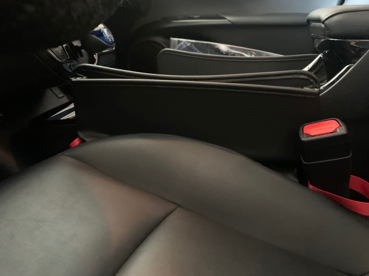 🔥HOT SALE🔥 EXCLUSIVE LOGO LEATHER CAR SEAT STORAGE BOX