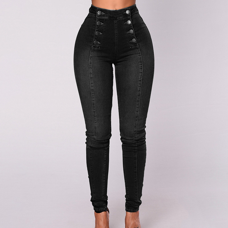 Double Breasted High Waist Skinny Jeans🔥HotSale🔥
